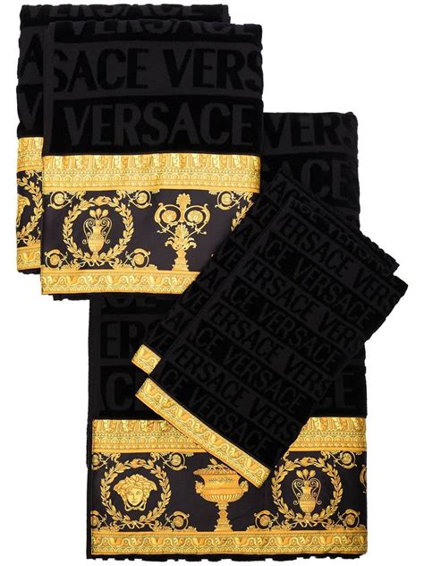 cotton versace towels|versace bathroom accessories.